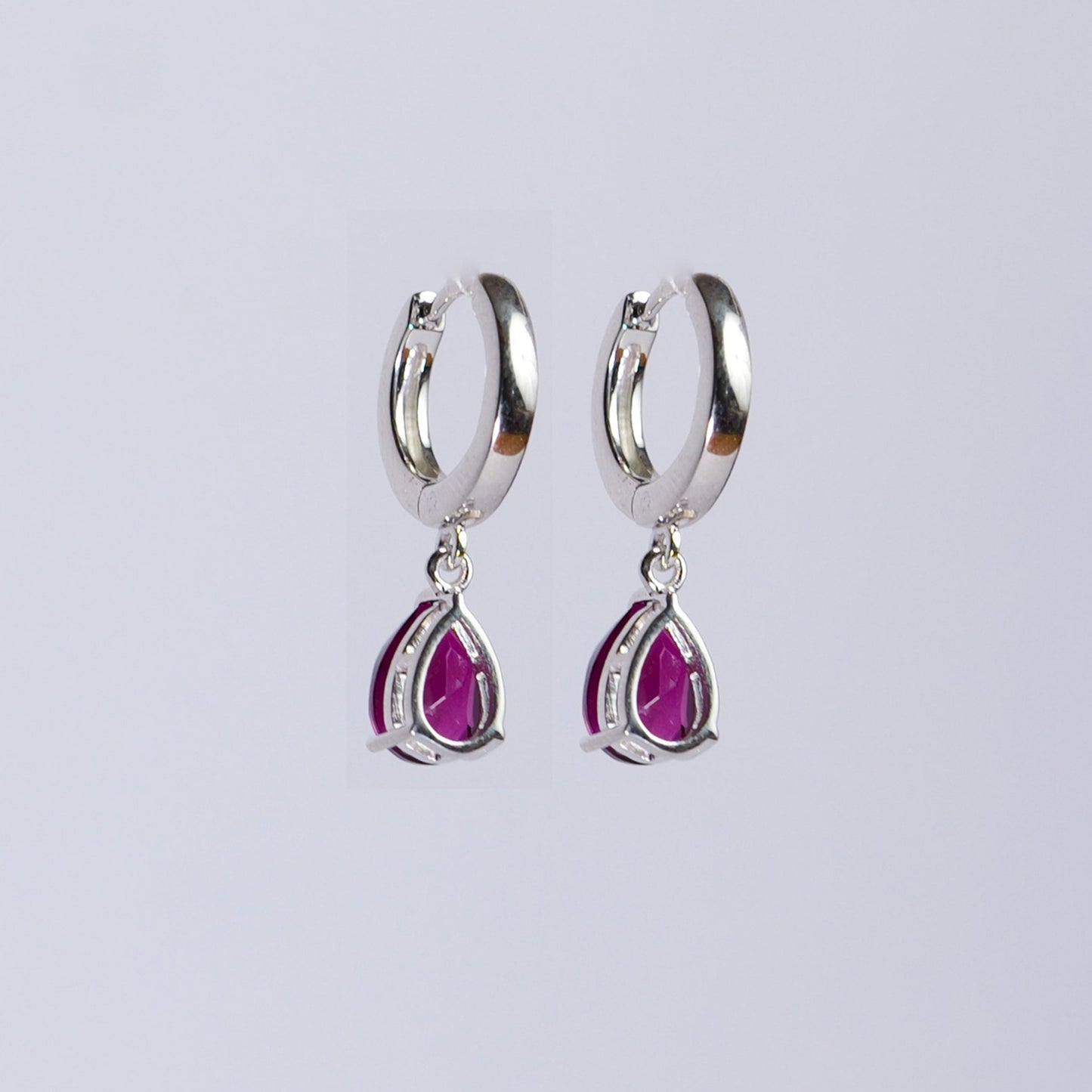 CLASSIC DROP EARRINGS- RHODOLITE(S)