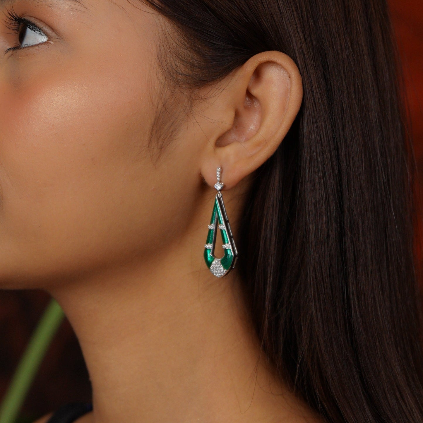 STELLAR EARRINGS- GREEN