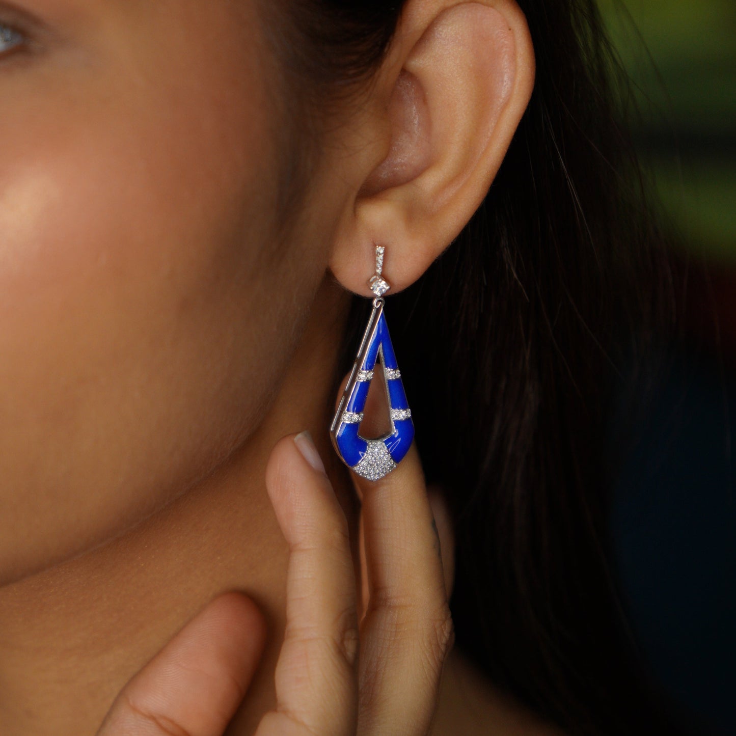 STELLAR EARRINGS- BLUE