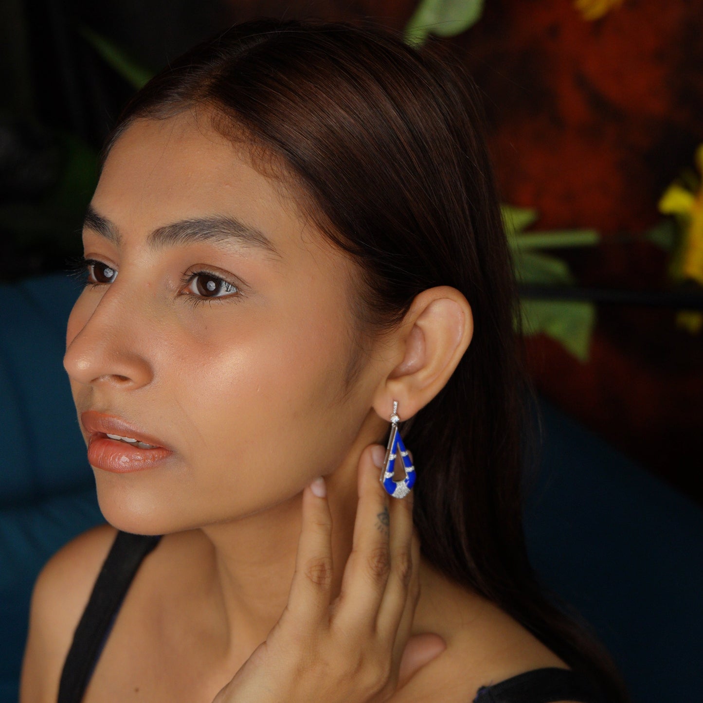 STELLAR EARRINGS- BLUE