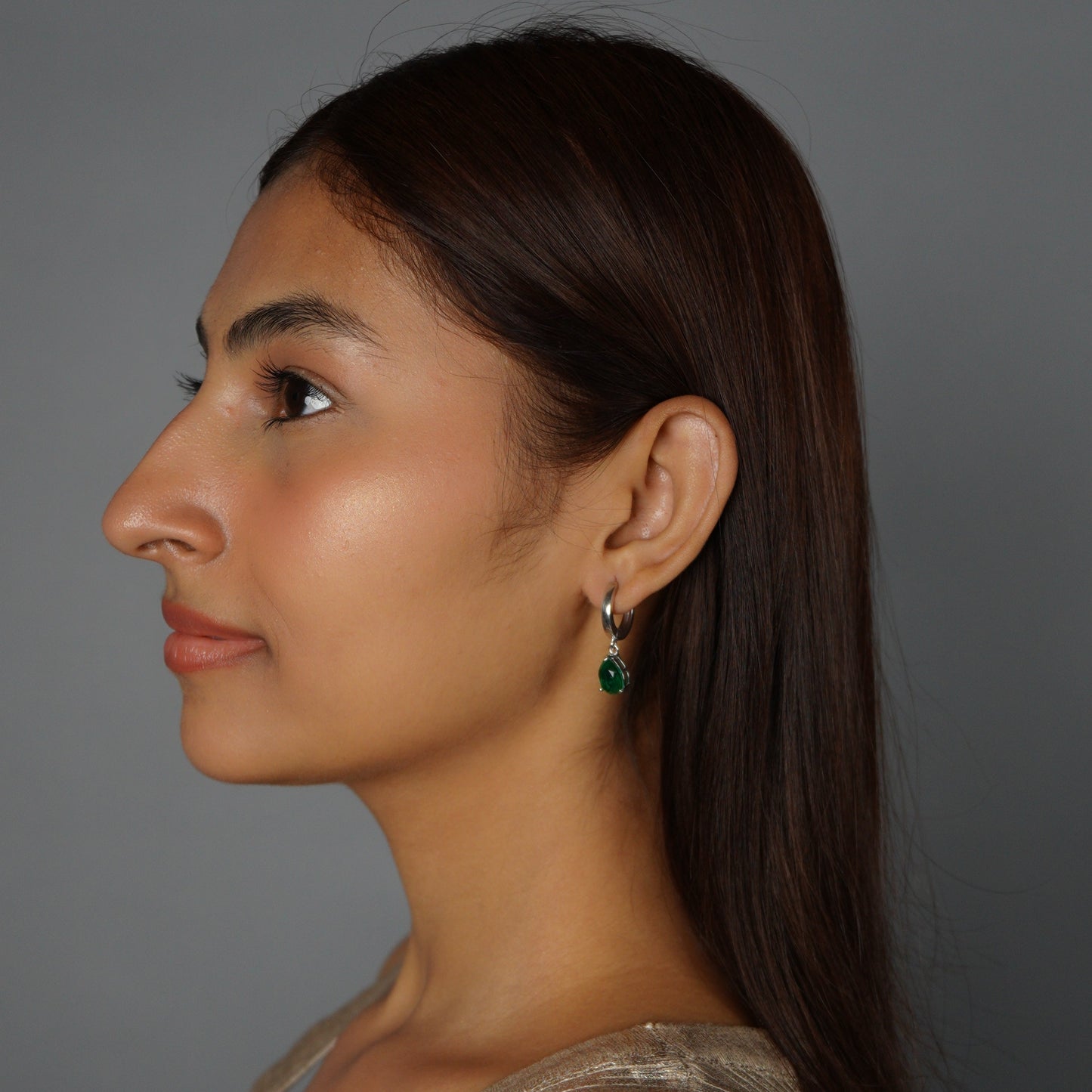 CLASSIC DROP EARRINGS- EMERALD(S)