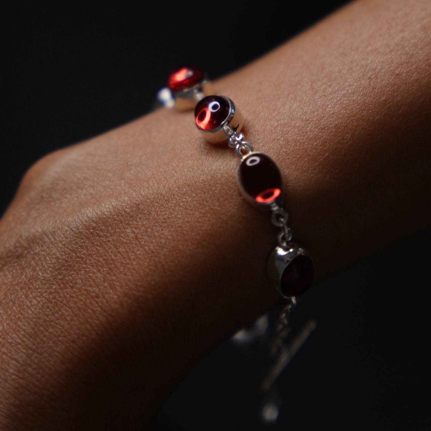 BEZEL BRACELET- RUBY(S)