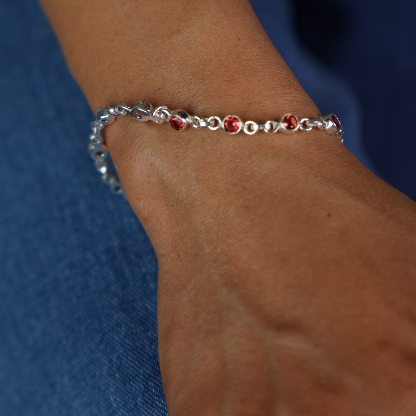 DEWDROP BRACELET- RUBY(S)