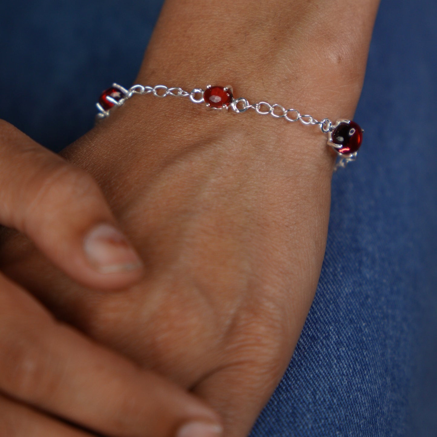 PENTA STONE BRACELET- RUBY(S)