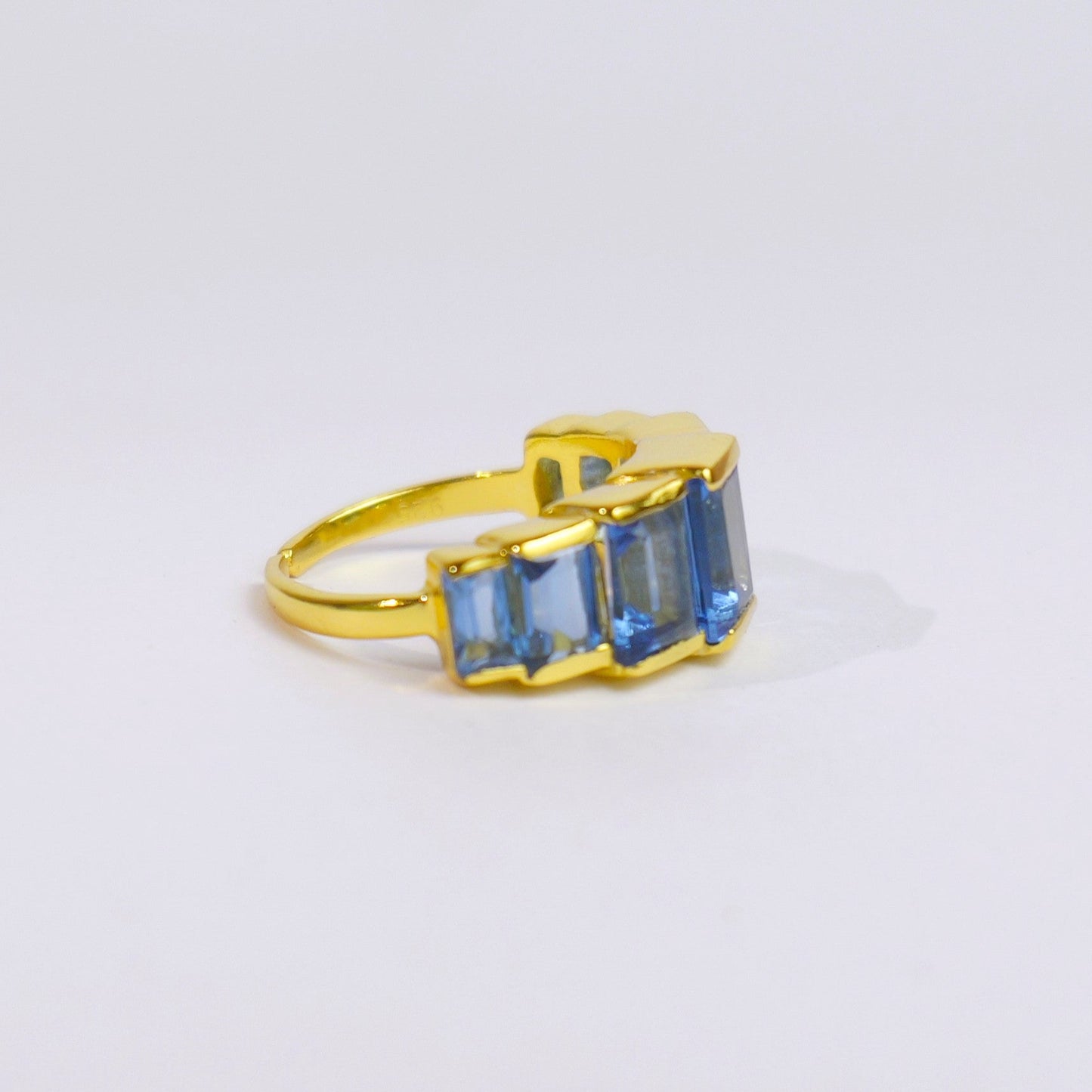 STEP STACK RING ADJUSTABLE- TOPAZ(G)