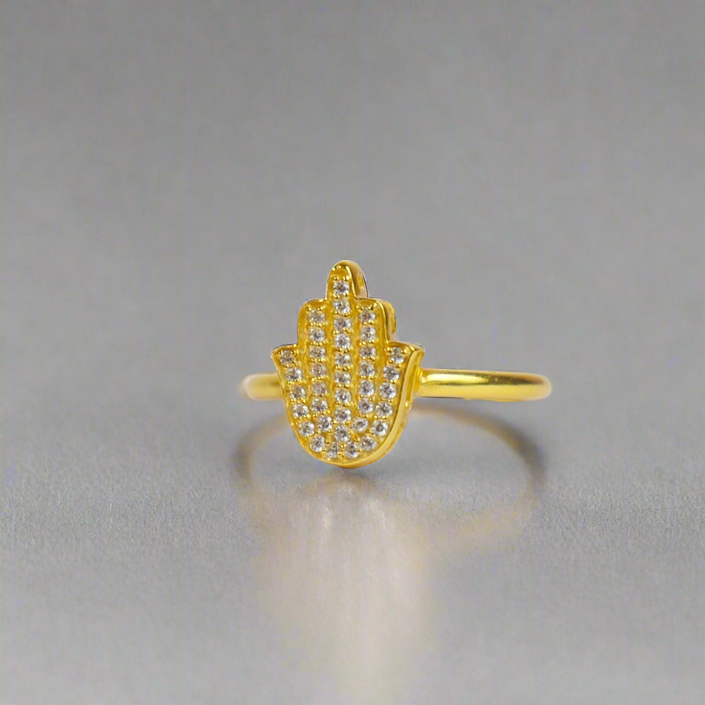 PALM RING ADJUSTABLE- GOLD