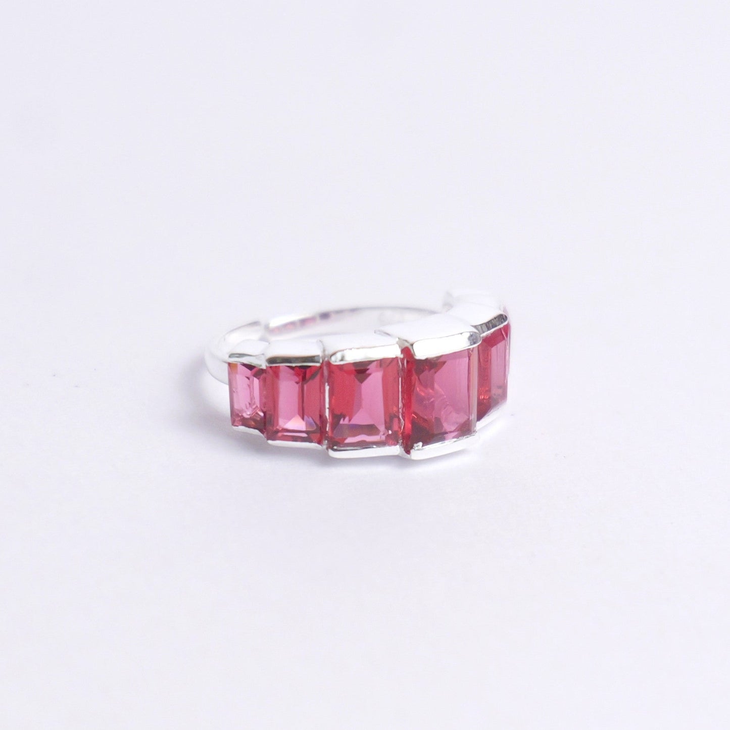 STEP STACK RING ADJUSTABLE- RUBY(S)