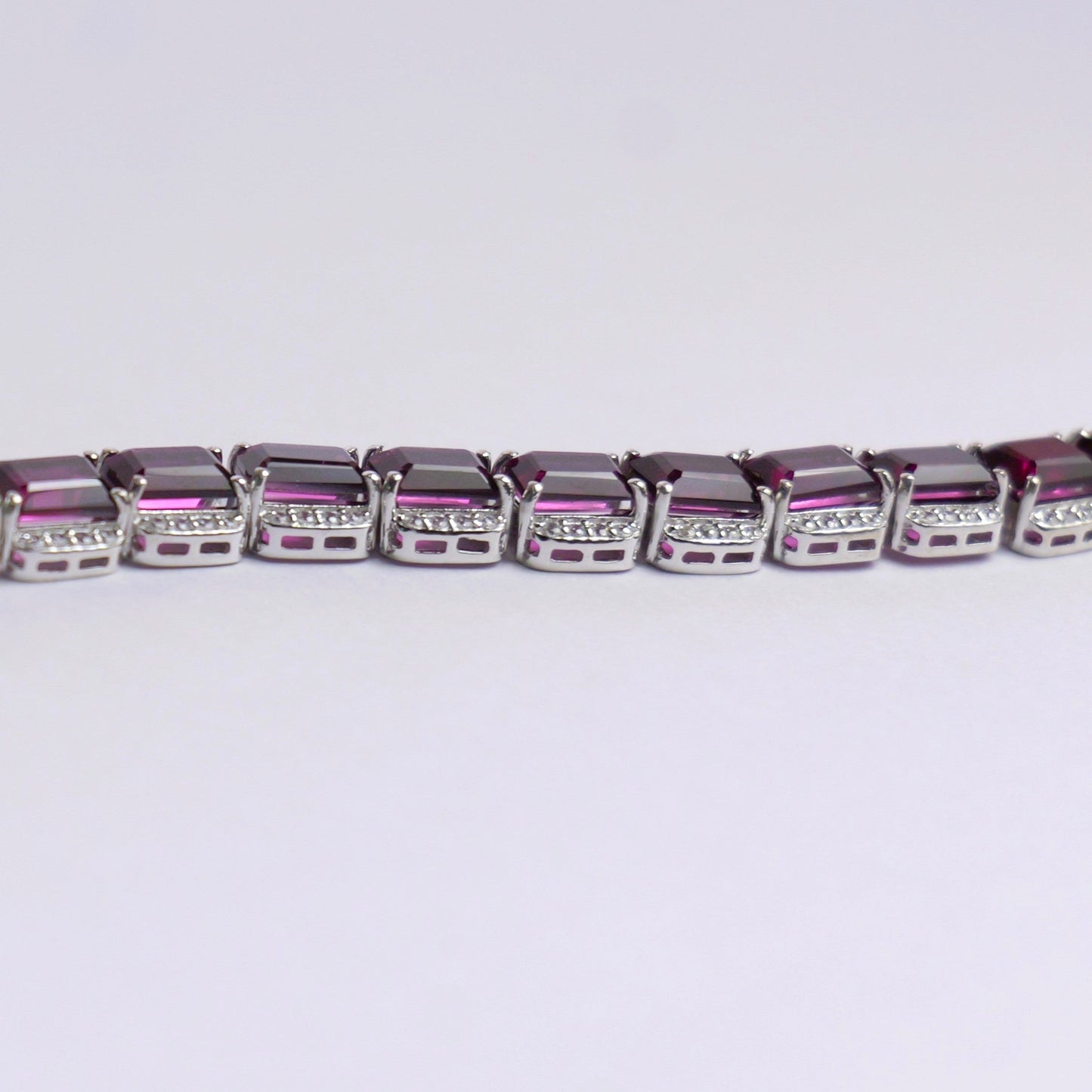 SIGNATURE TENNIS BRACELET- RHODOLITE