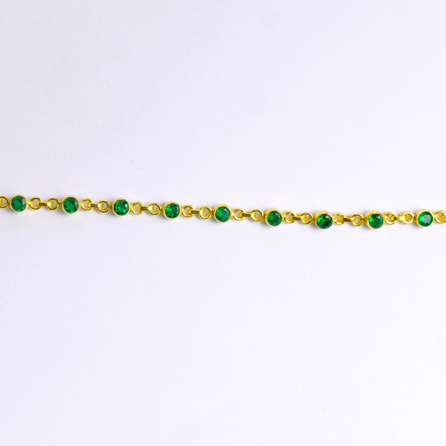 DEWDROP BRACELET- EMERALD(G)