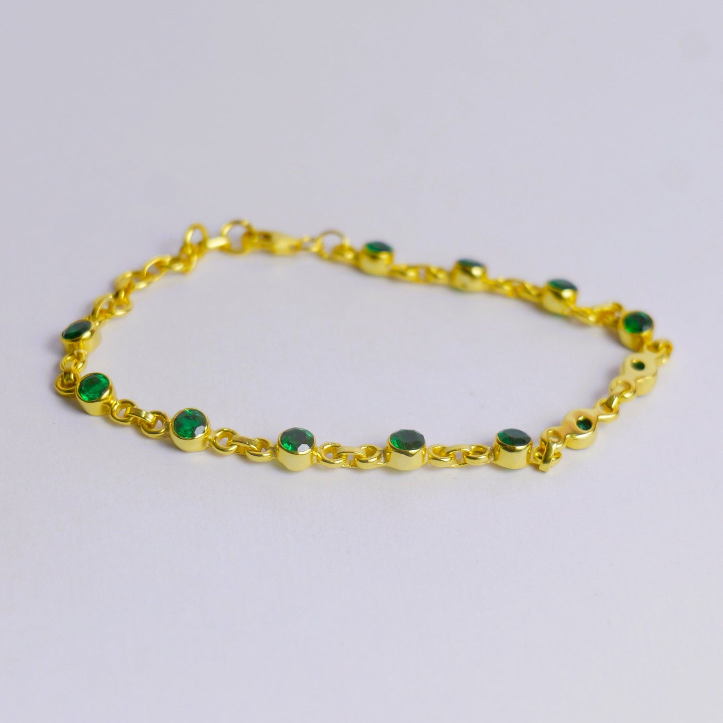 DEWDROP BRACELET- EMERALD(G)