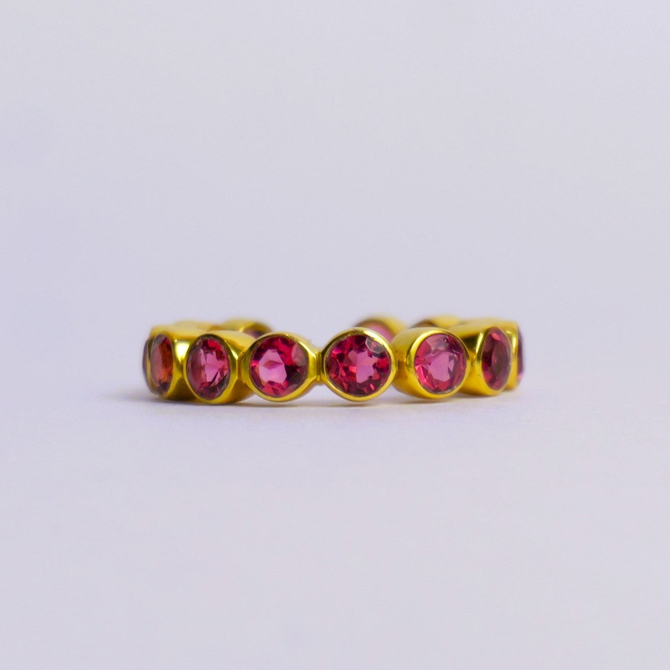 BEZEL RING ADJUSTABLE- RUBY(G)