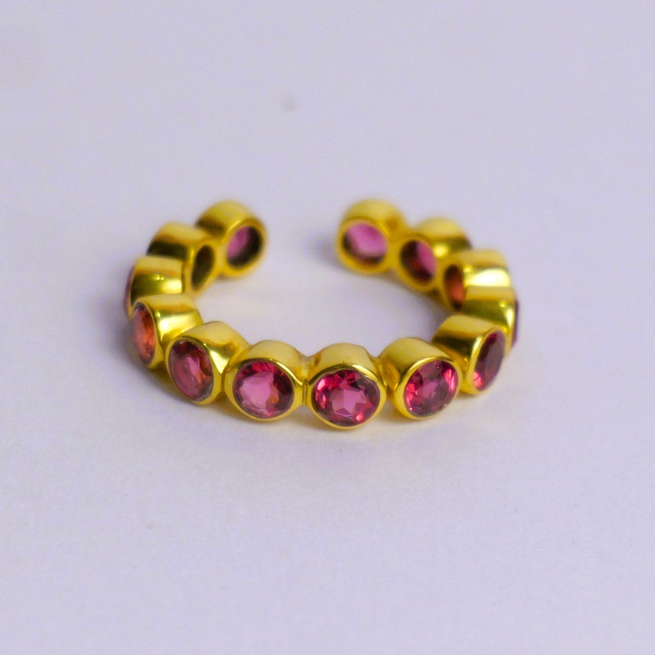 BEZEL RING ADJUSTABLE- RUBY(G)