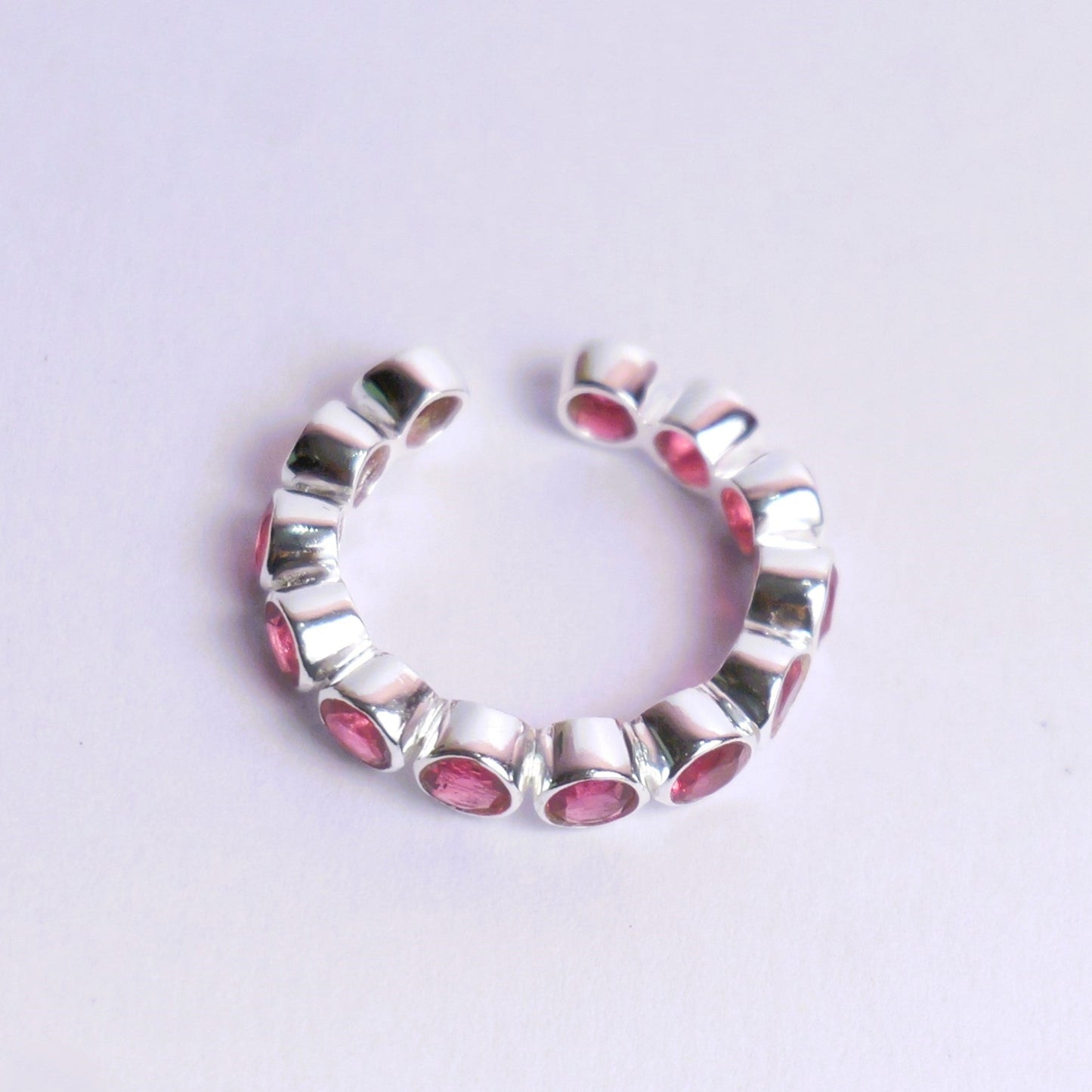 BEZEL RING ADJUSTABLE- RUBY(S)
