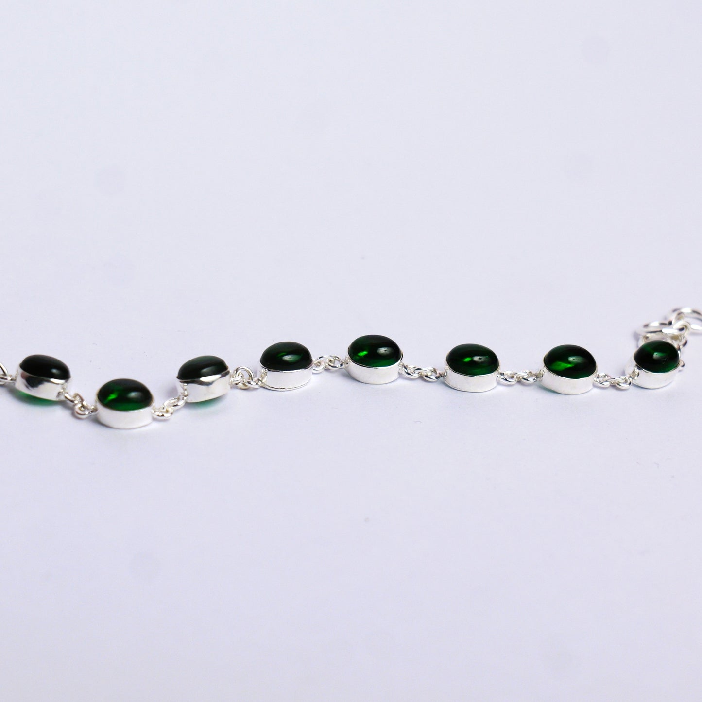 BEZEL BRACELET- EMERALD(S)