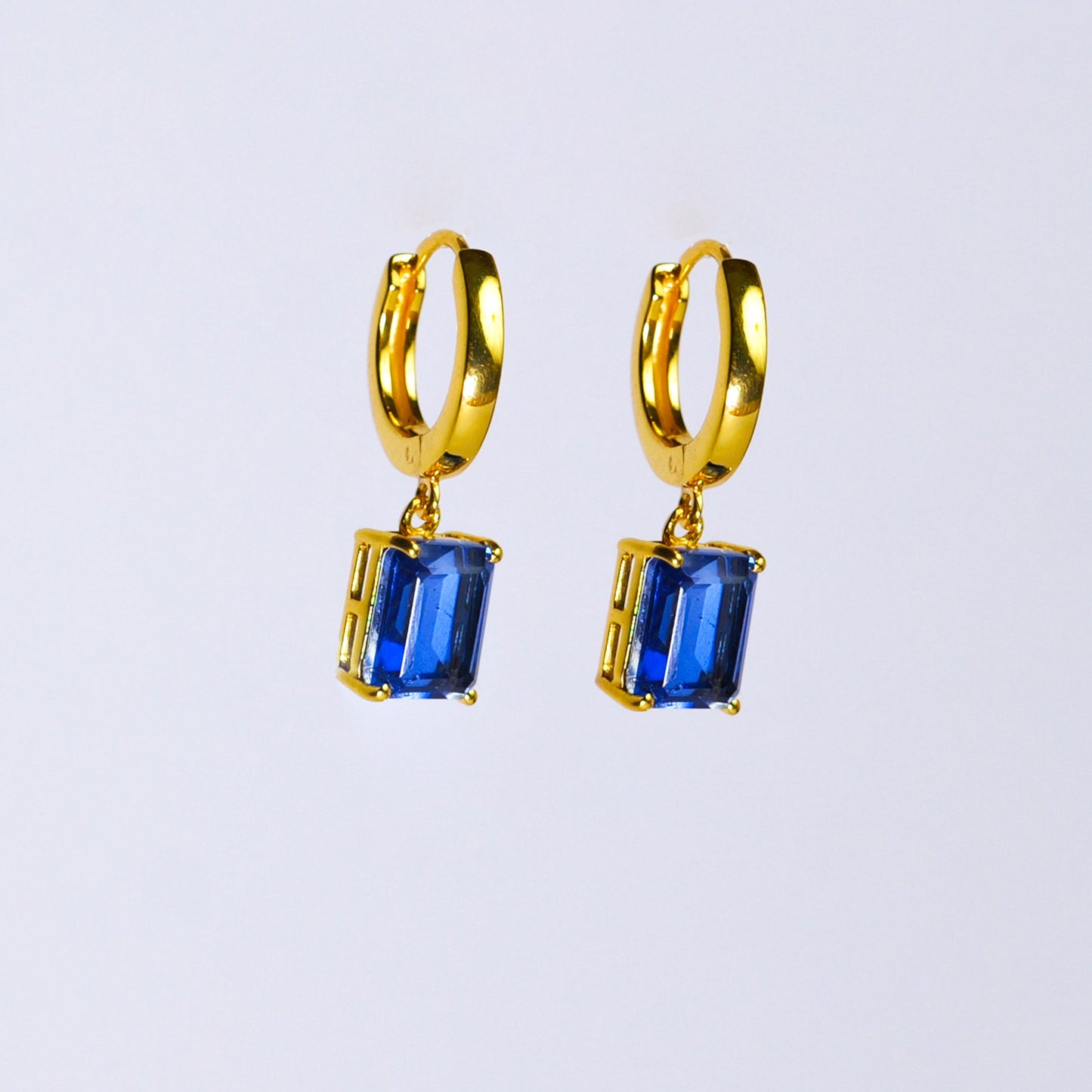 CLASSIC SQUARE EARRINGS- TOPAZ(G)