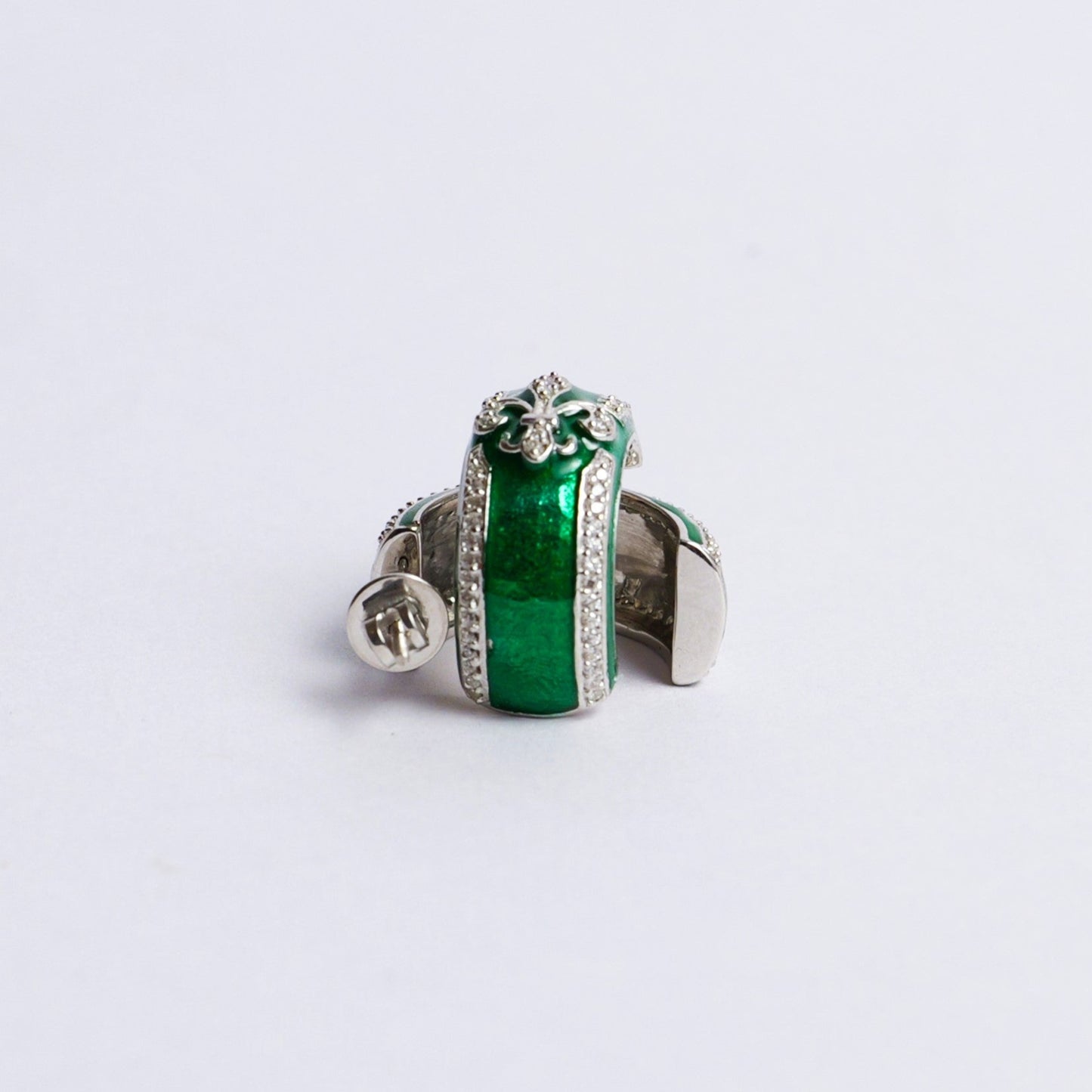 ARC EARRINGS- GREEN
