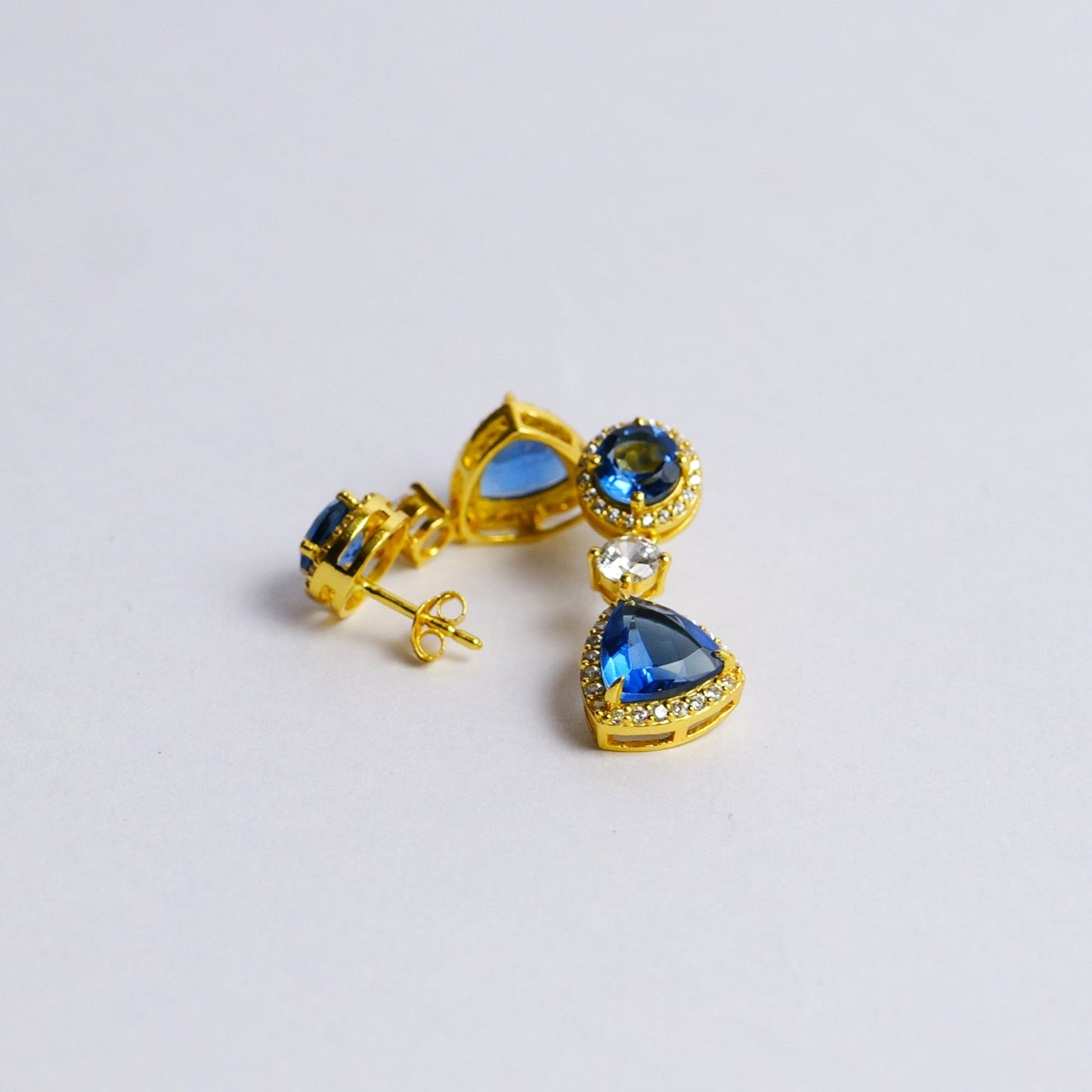 VELVET DROP EARRINGS- TOPAZ(G)