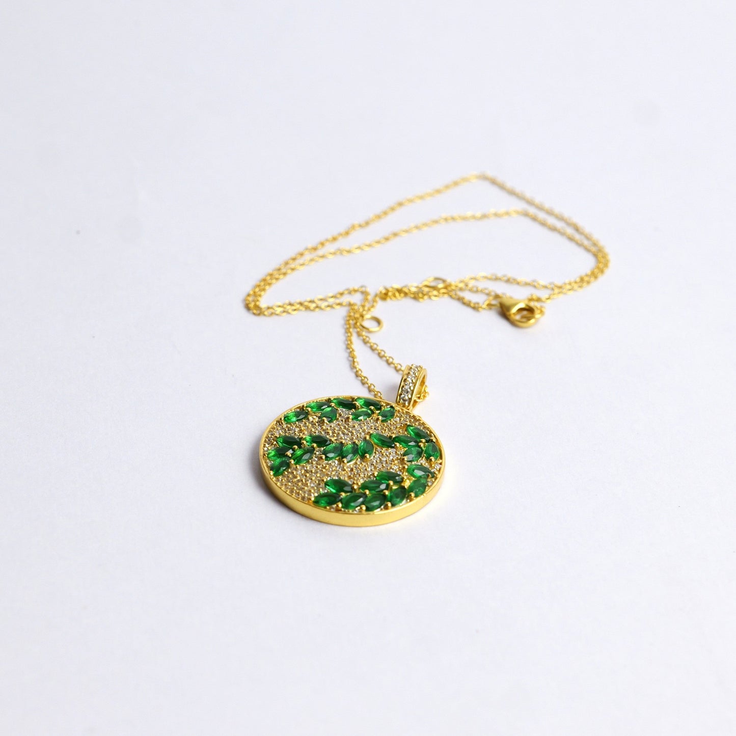 FLORA PENDANT- EMERALD