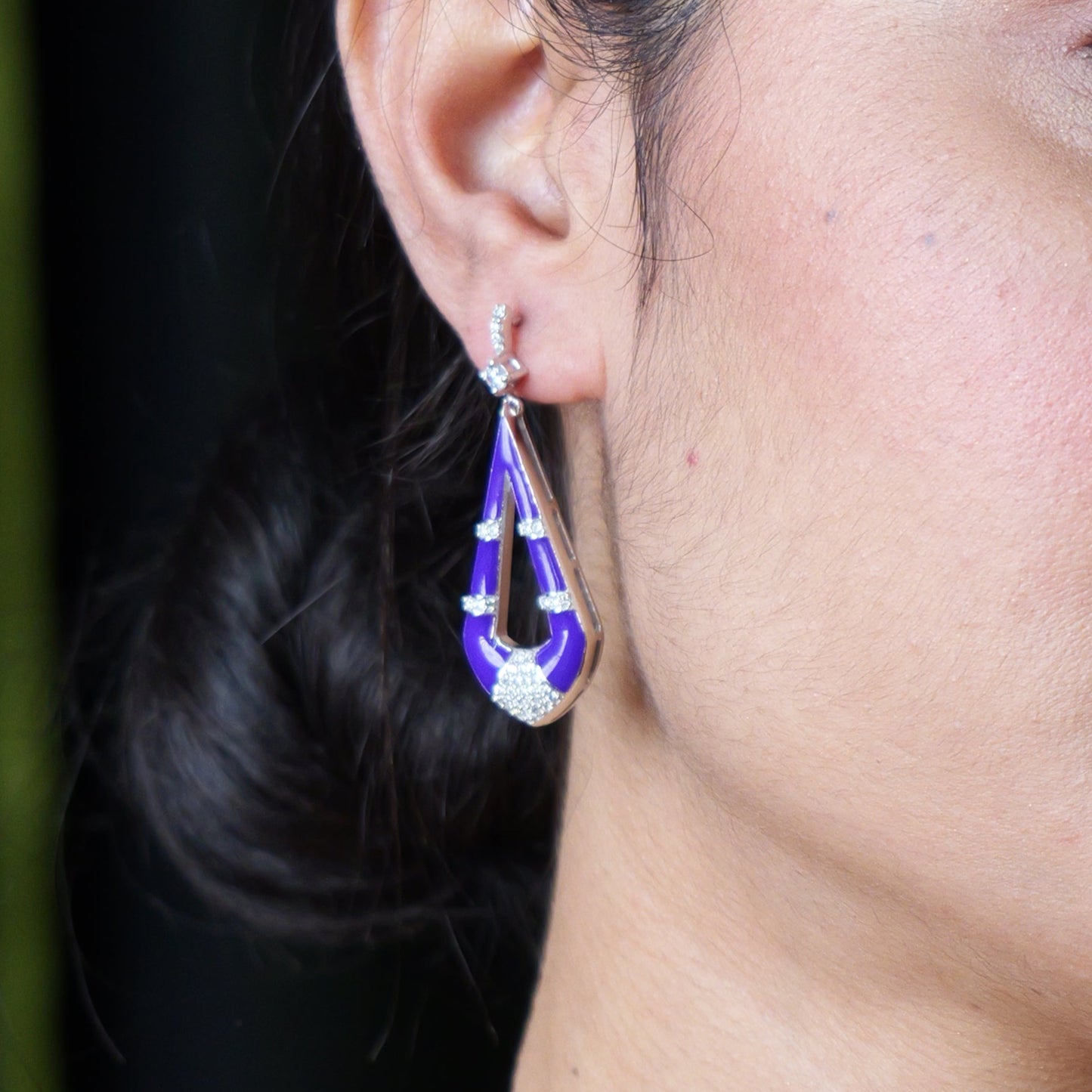 STELLAR EARRINGS- PURPLE