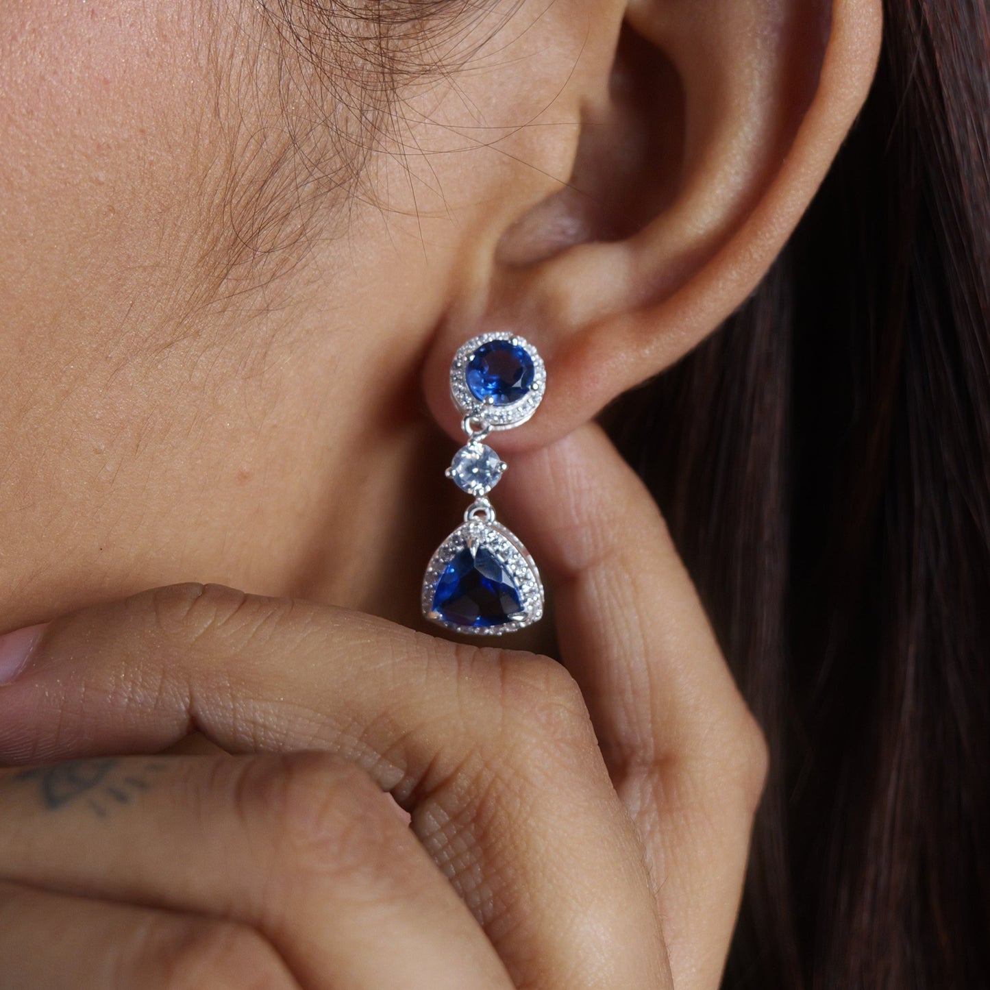 VELVET DROP EARRINGS- TOPAZ(S)