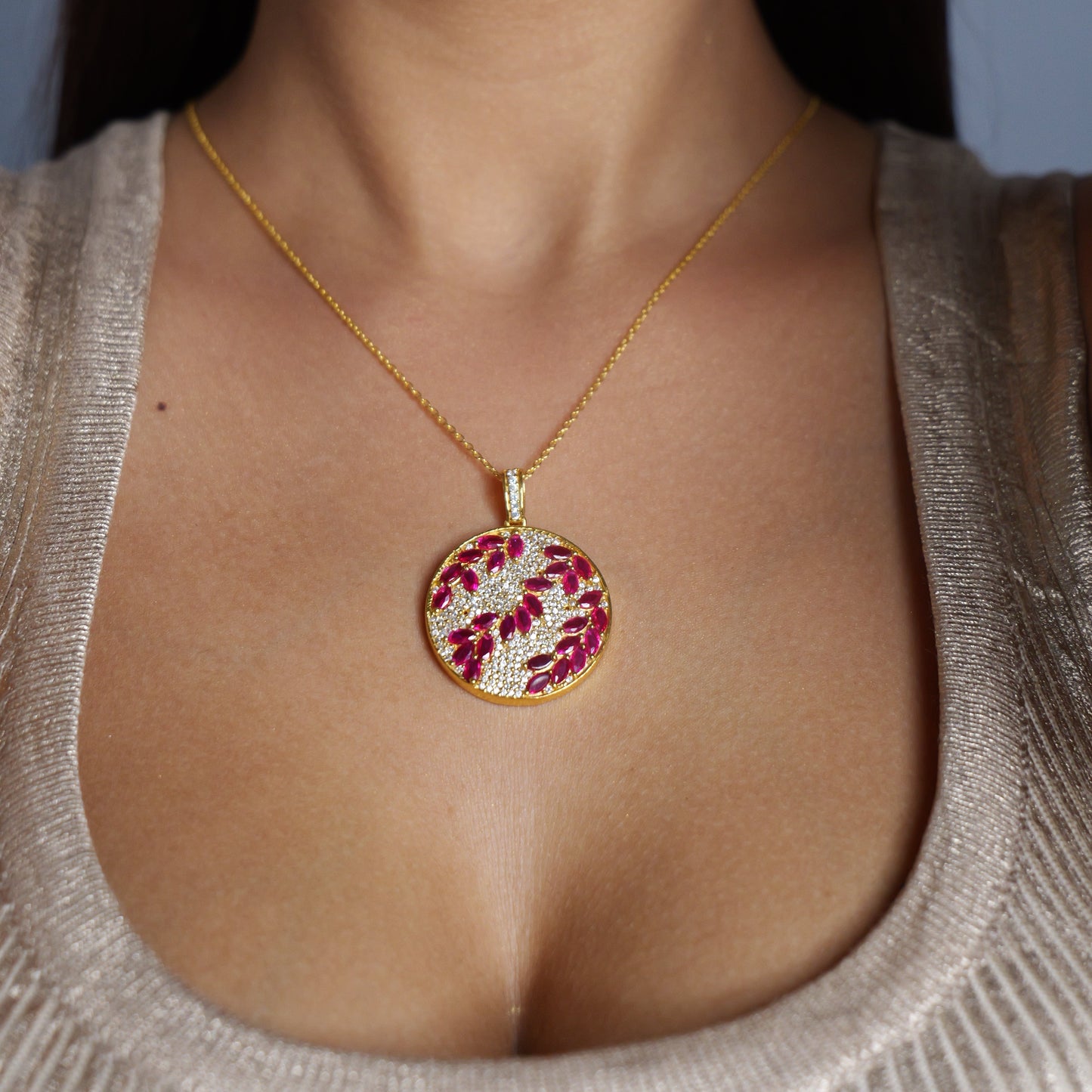 FLORA PENDANT- PINK