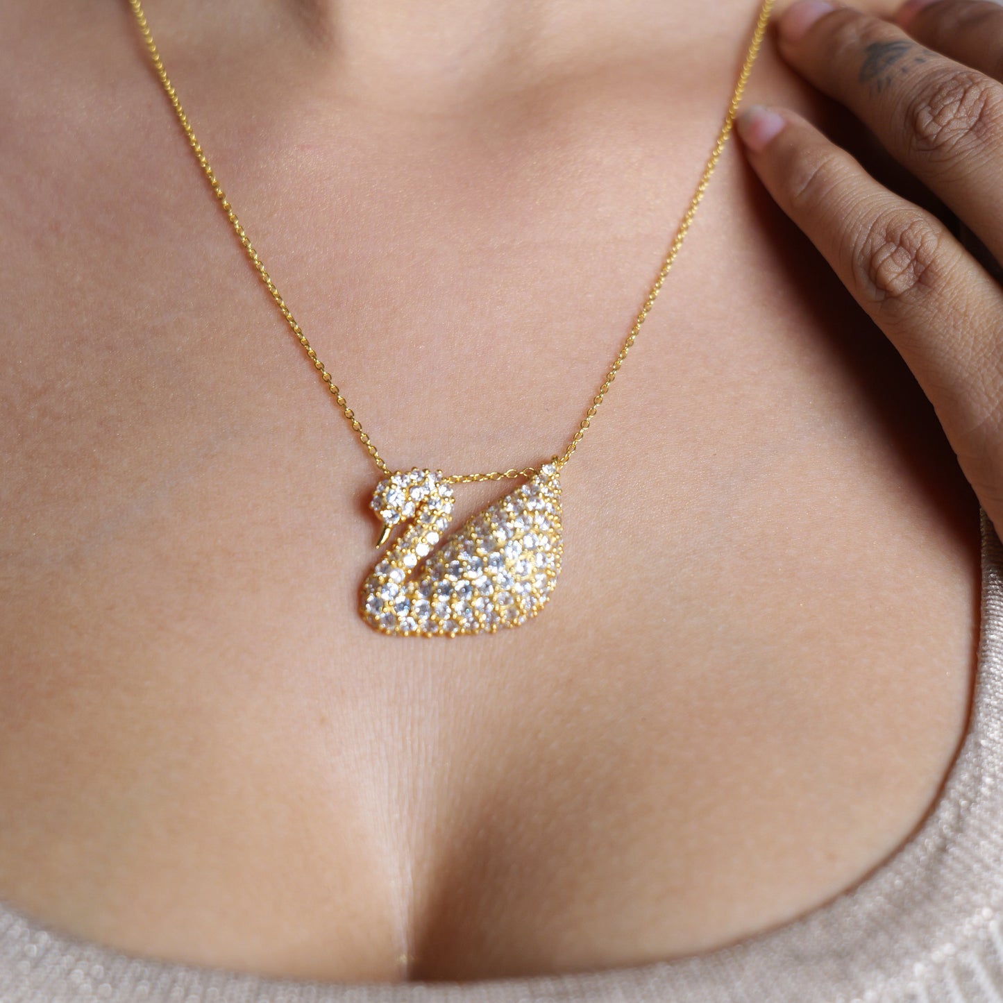 SWAN PENDANT- GOLD