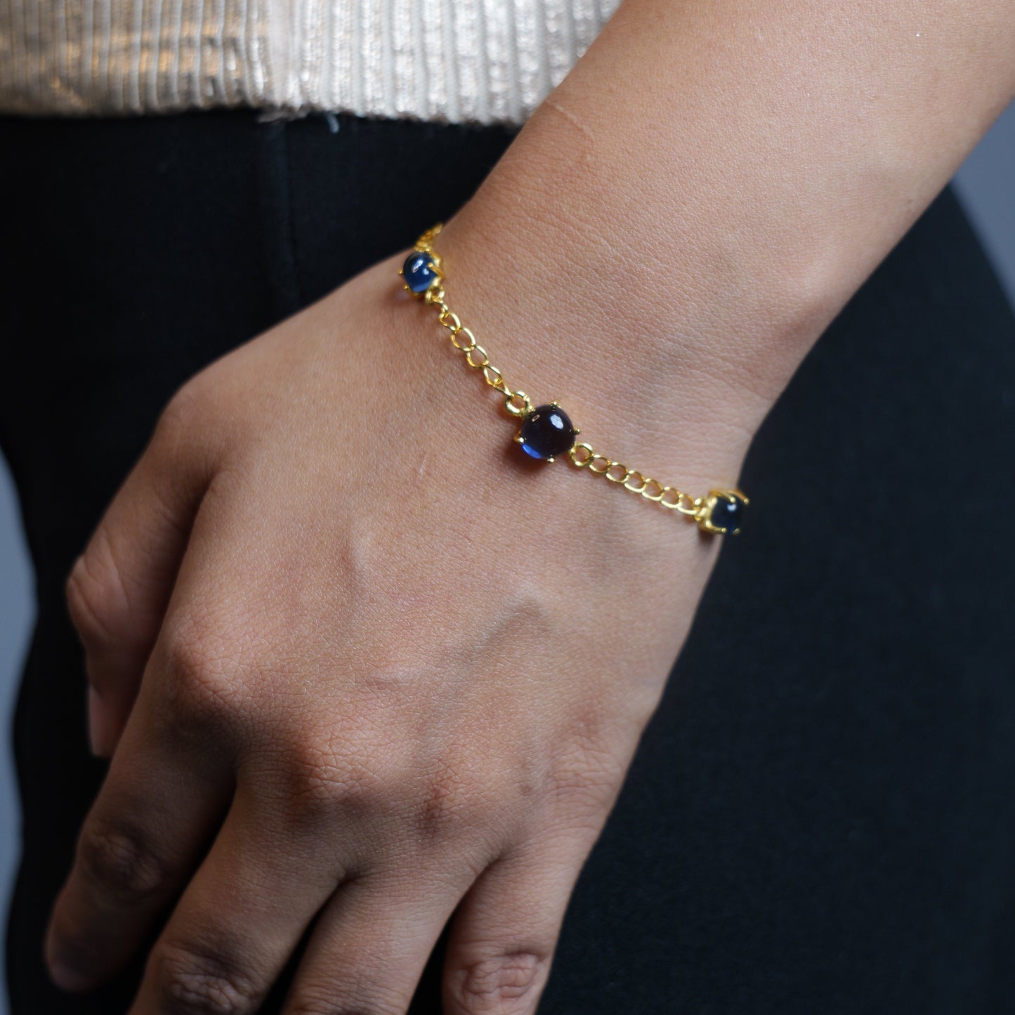 PENTA STONE BRACELET- TOPAZ(G)