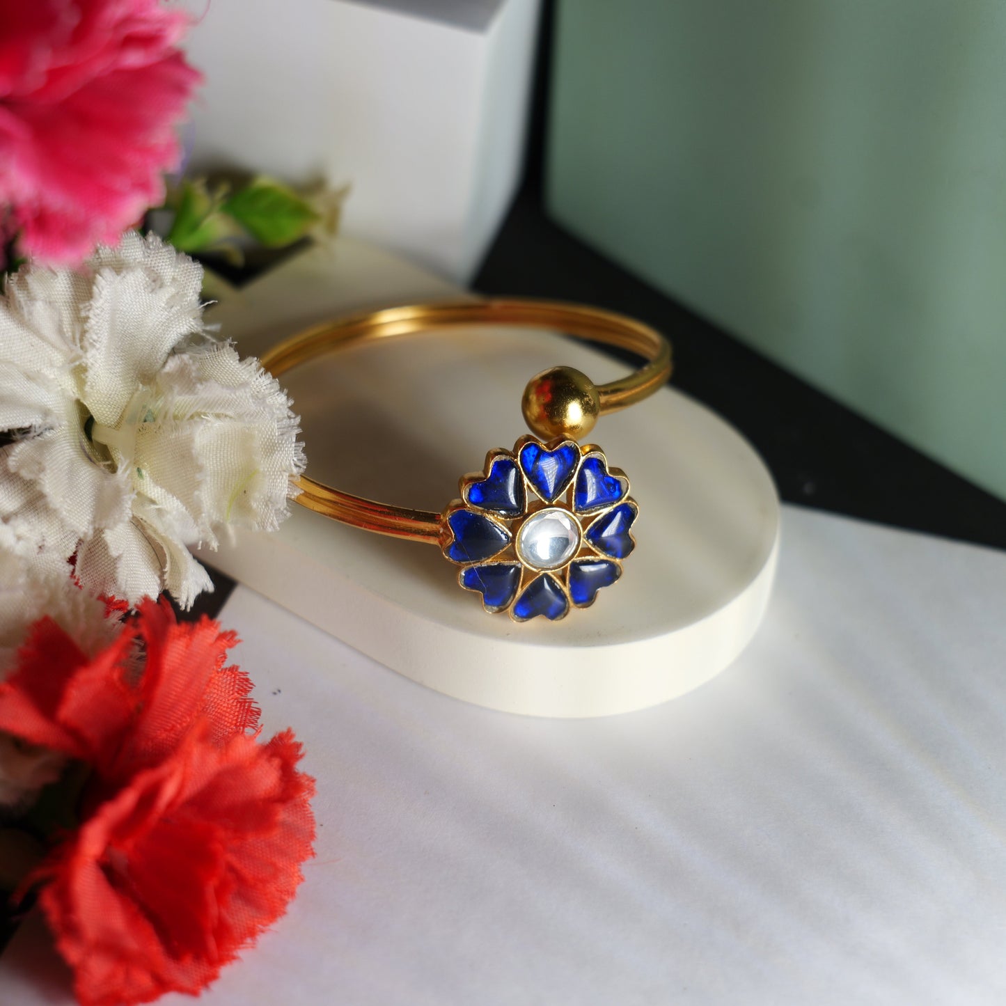FLORAL KUNDAN BRACELET