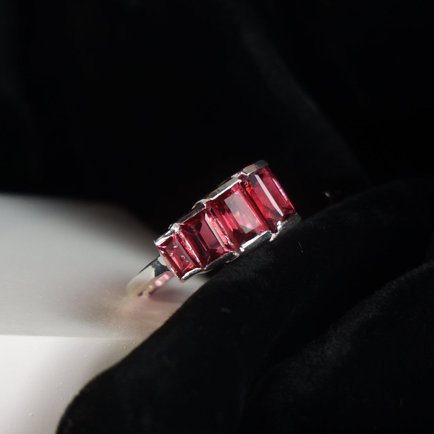 STEP STACK RING ADJUSTABLE- RUBY(S)