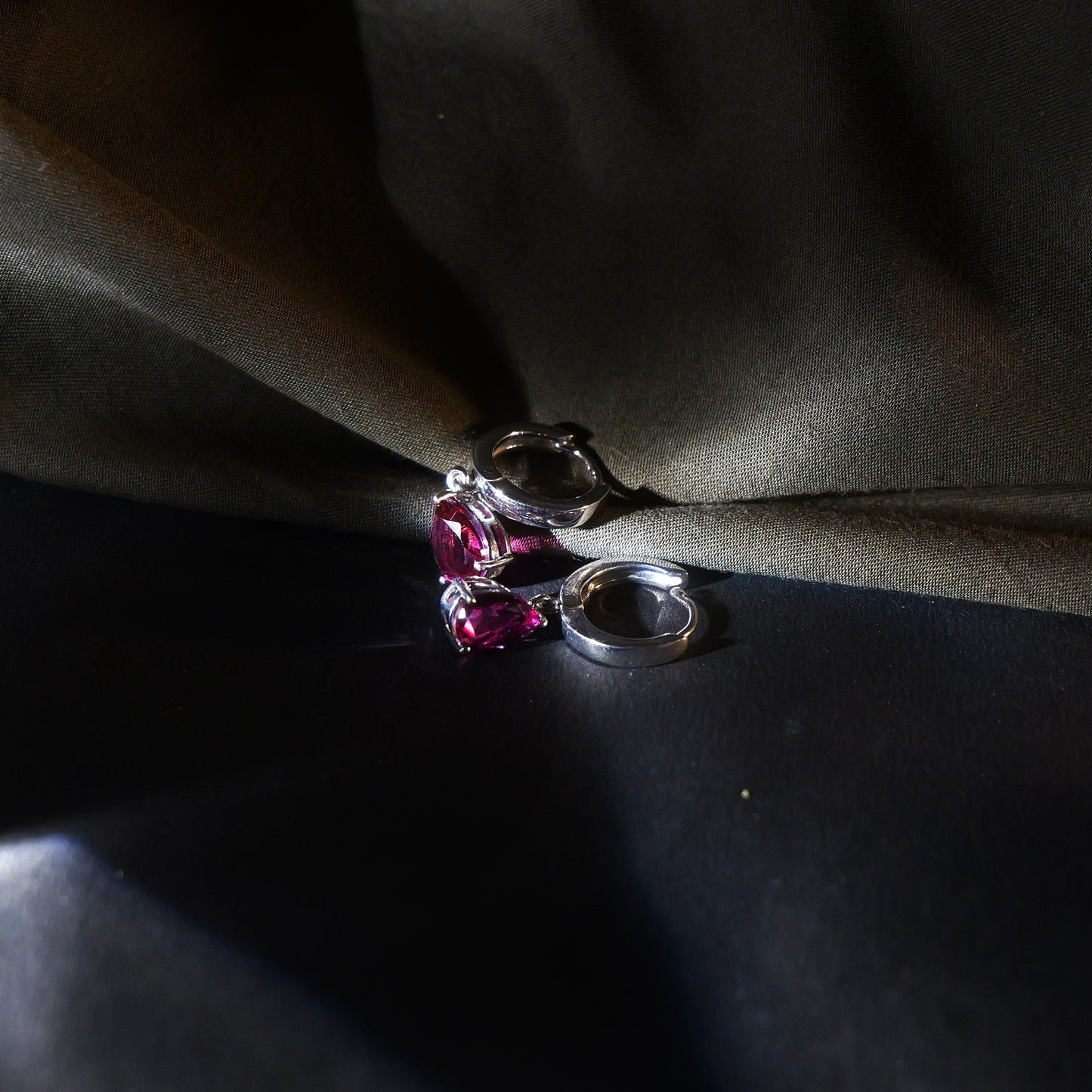 CLASSIC DROP EARRINGS- RHODOLITE(S)