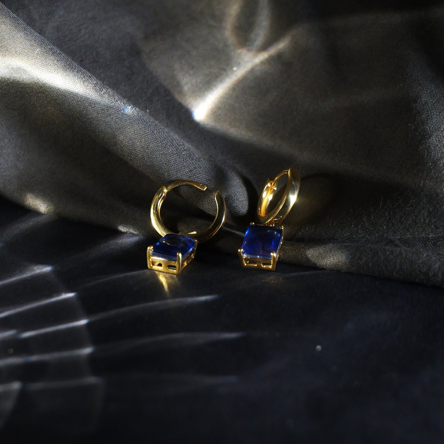 CLASSIC SQUARE EARRINGS- TOPAZ(G)