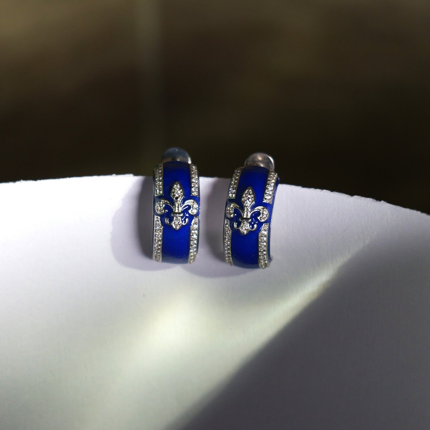 ARC EARRINGS- BLUE