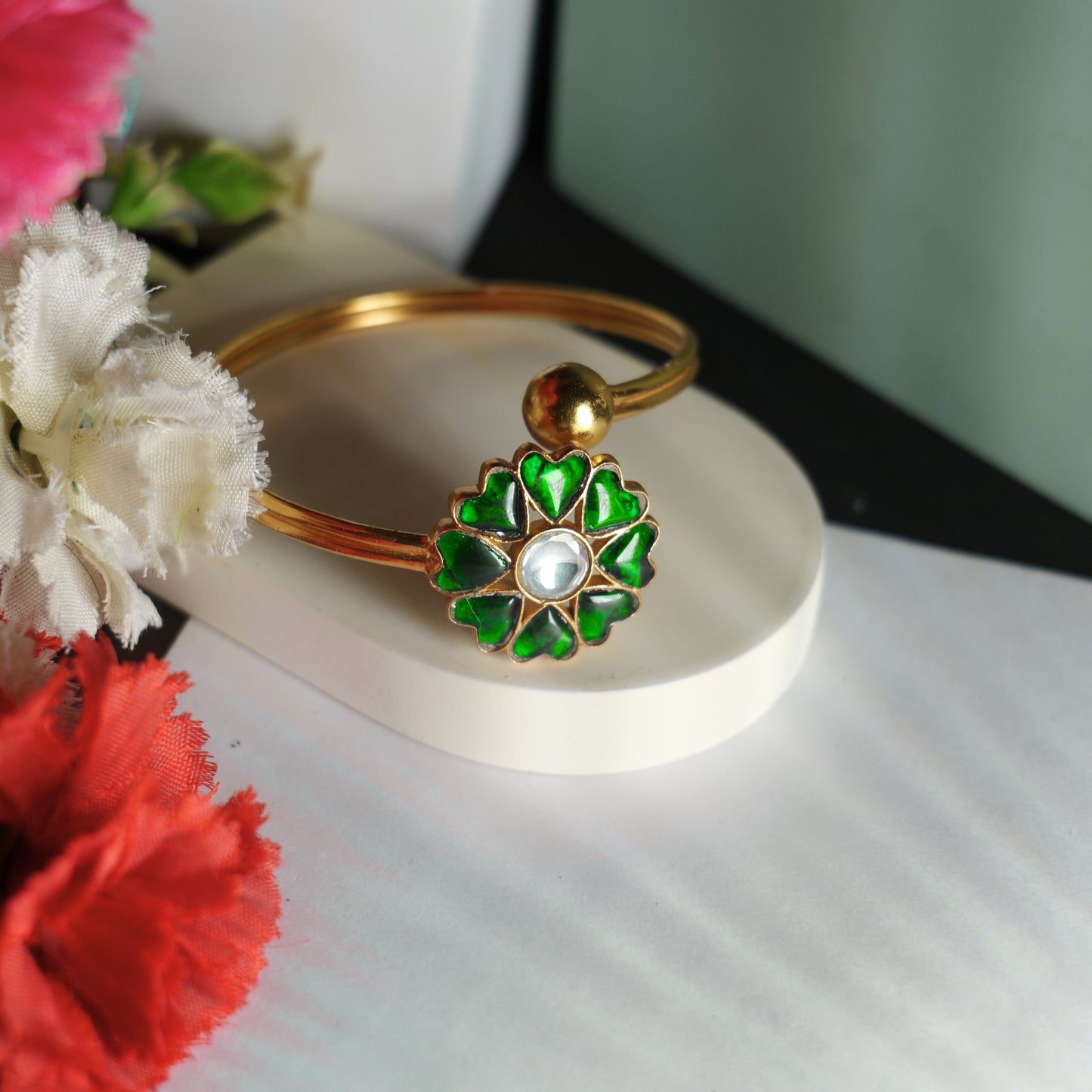 FLORAL KUNDAN BRACELET