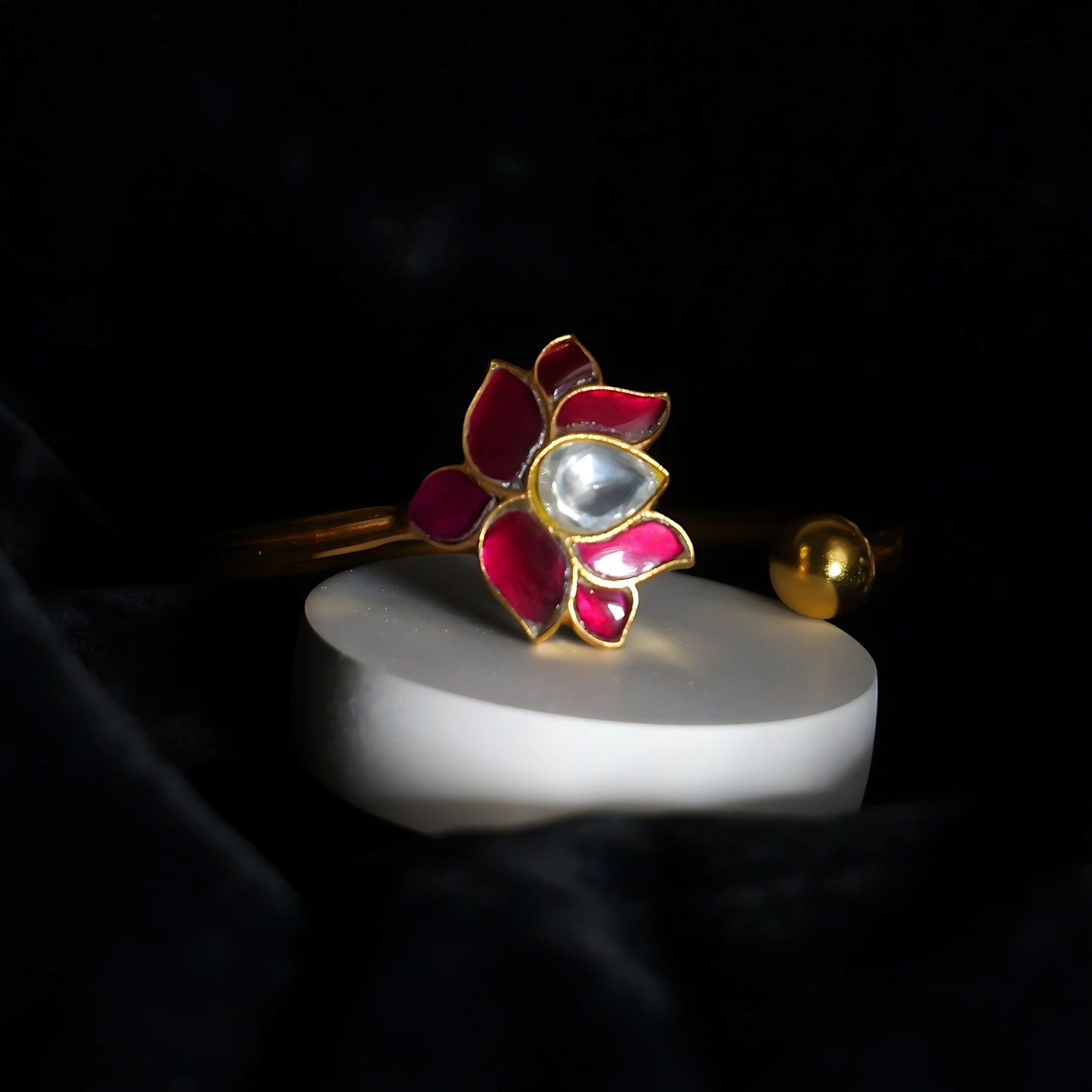 LOTUS KUNDAN BRACELET