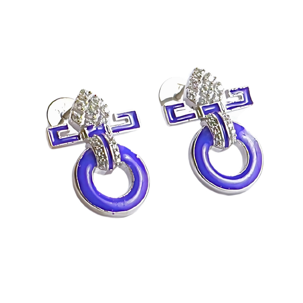 HALO EARRINGS- PURPLE