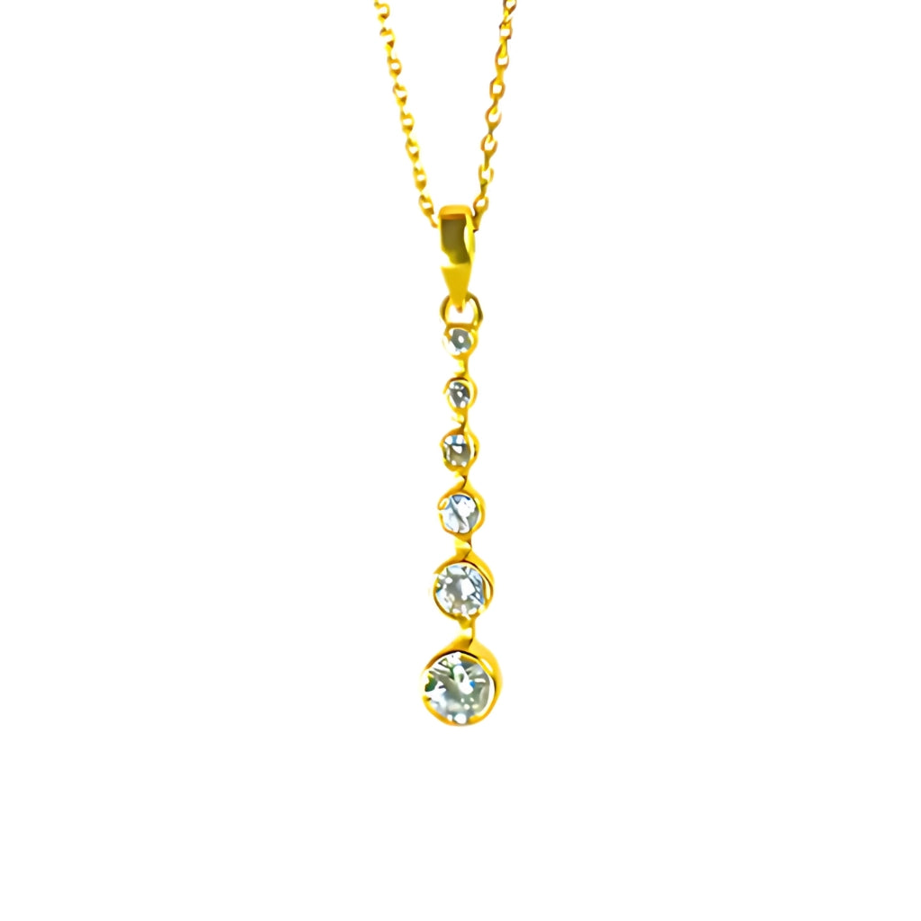 FALLING PENDANT- GOLD