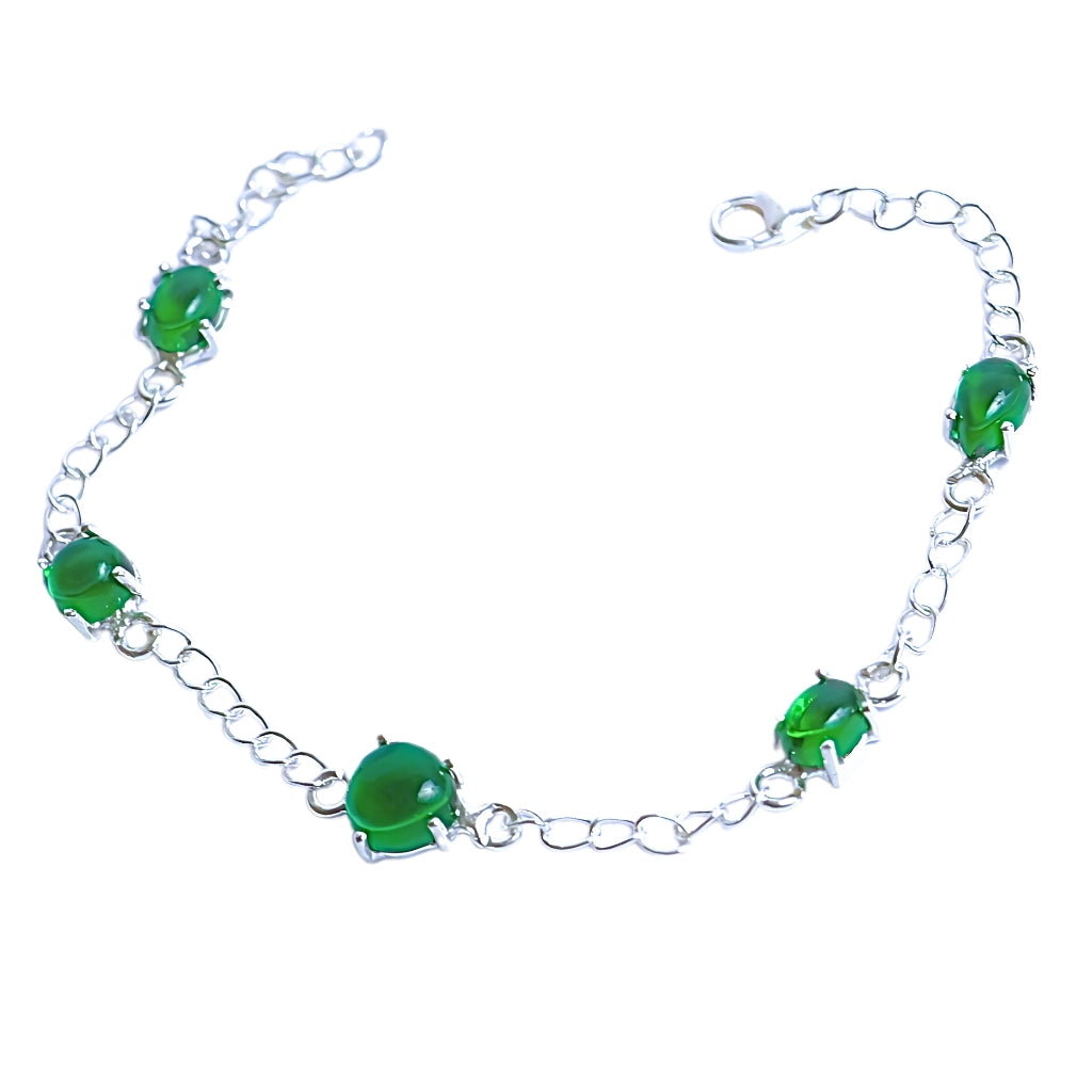 PENTA STONE BRACELET- EMERALD(S)