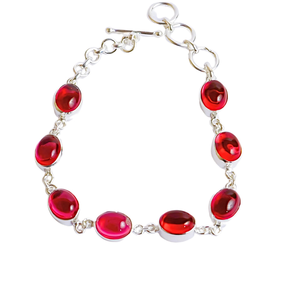 BEZEL BRACELET- RUBY(S)