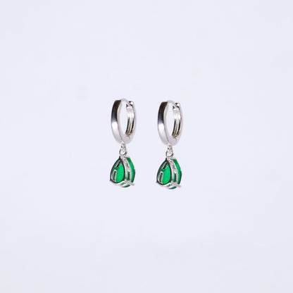 CLASSIC DROP EARRINGS- EMERALD(S)