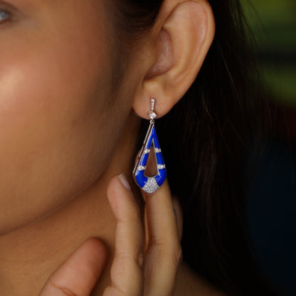 STELLAR EARRINGS- BLUE