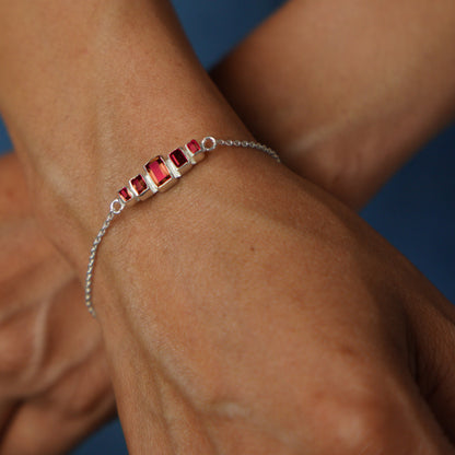 COLUMN BRACELET- RUBY(S)