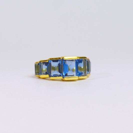 STEP STACK RING ADJUSTABLE- TOPAZ(G)