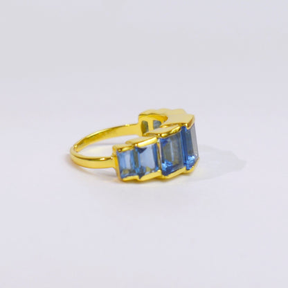 STEP STACK RING ADJUSTABLE- TOPAZ(G)