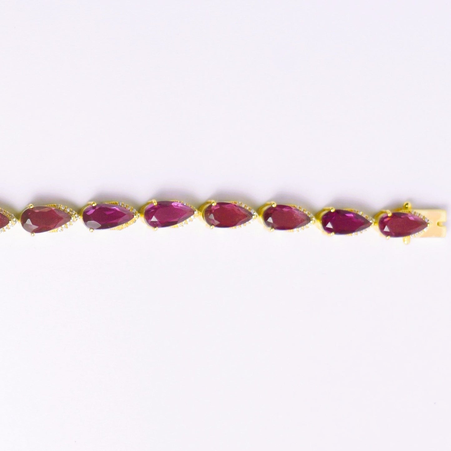 SIGNATURE TEARCUT BRACELET- RHODOLITE(G)