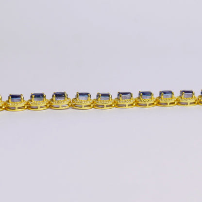 SIGNATURE OVAL BRACELET- TOPAZ(G)