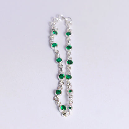 DEWDROP BRACELET- EMERALD(S)