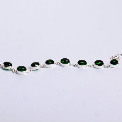 BEZEL BRACELET- EMERALD(S)