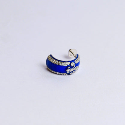 ARC EARRINGS- BLUE