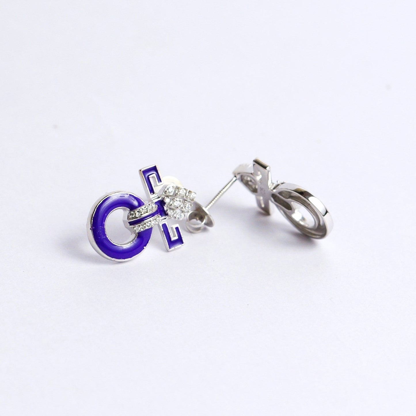 HALO EARRINGS- PURPLE