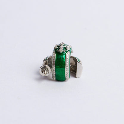 ARC EARRINGS- GREEN